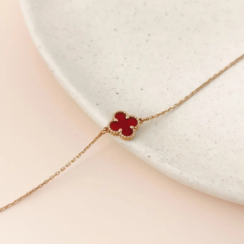 Van Cleef & Arpels Bracelet Alhambra Alhambra Collection Single-Motif Bracelet 18KR ose Gold Sweet Mini 17.5cm — cover view 5 of 8