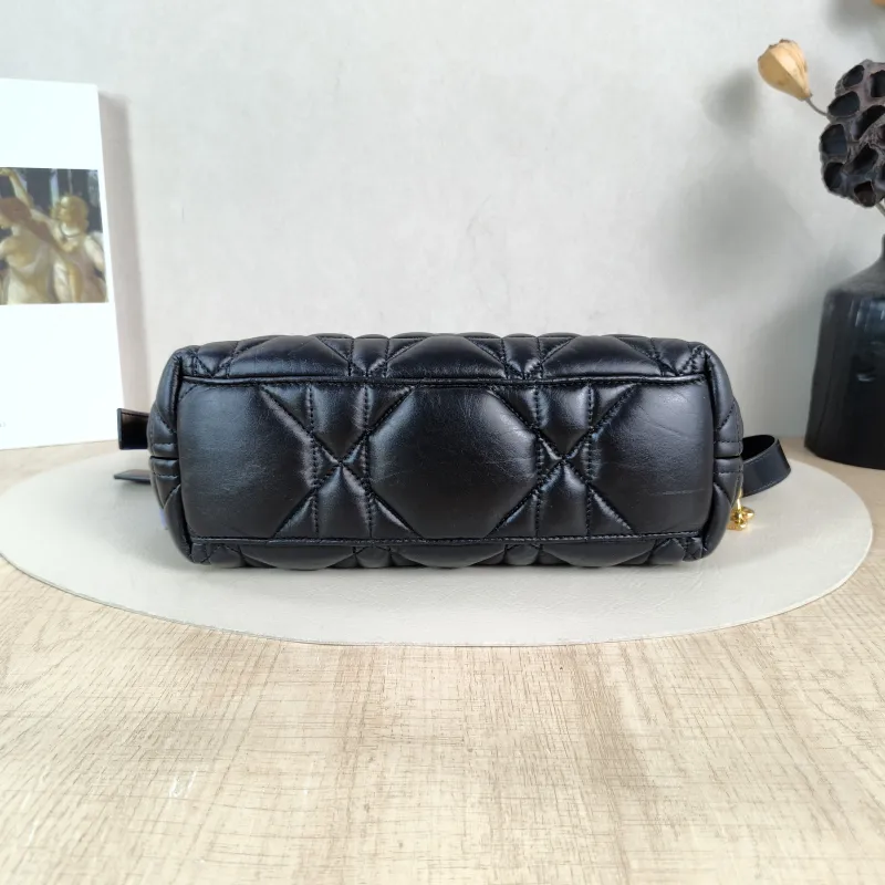 DIOR Crossbody Bag Sac Nomad Clutch Vanity Case Bag Black Calfskin Small 34 × 10 × 17 cm — cover view 3 of 6