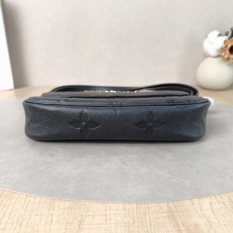 Louis Vuitton Crossbody Bag IVY Black Empreinte Embossed Calfskin Small 23.5 × 4.3 × 12 cm — cover view 2 of 6