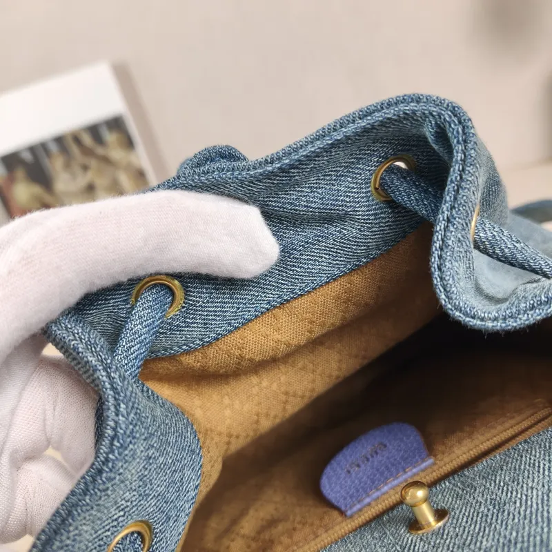 GUCCI Backpack Backpack Blue One Size22 × 8 × 25 cm — detail view 8 of 14