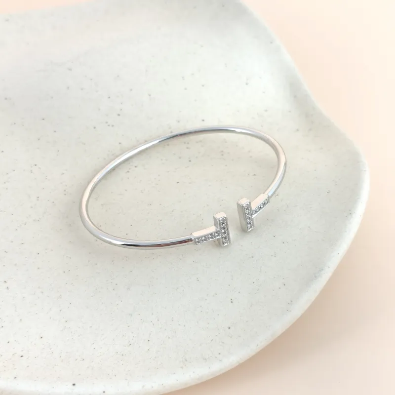 Tiffany&Co. Bangle TC ollection T White Gold White Gold18KW hite Gold Diamond Medium16.4 — cover view 7 of 7