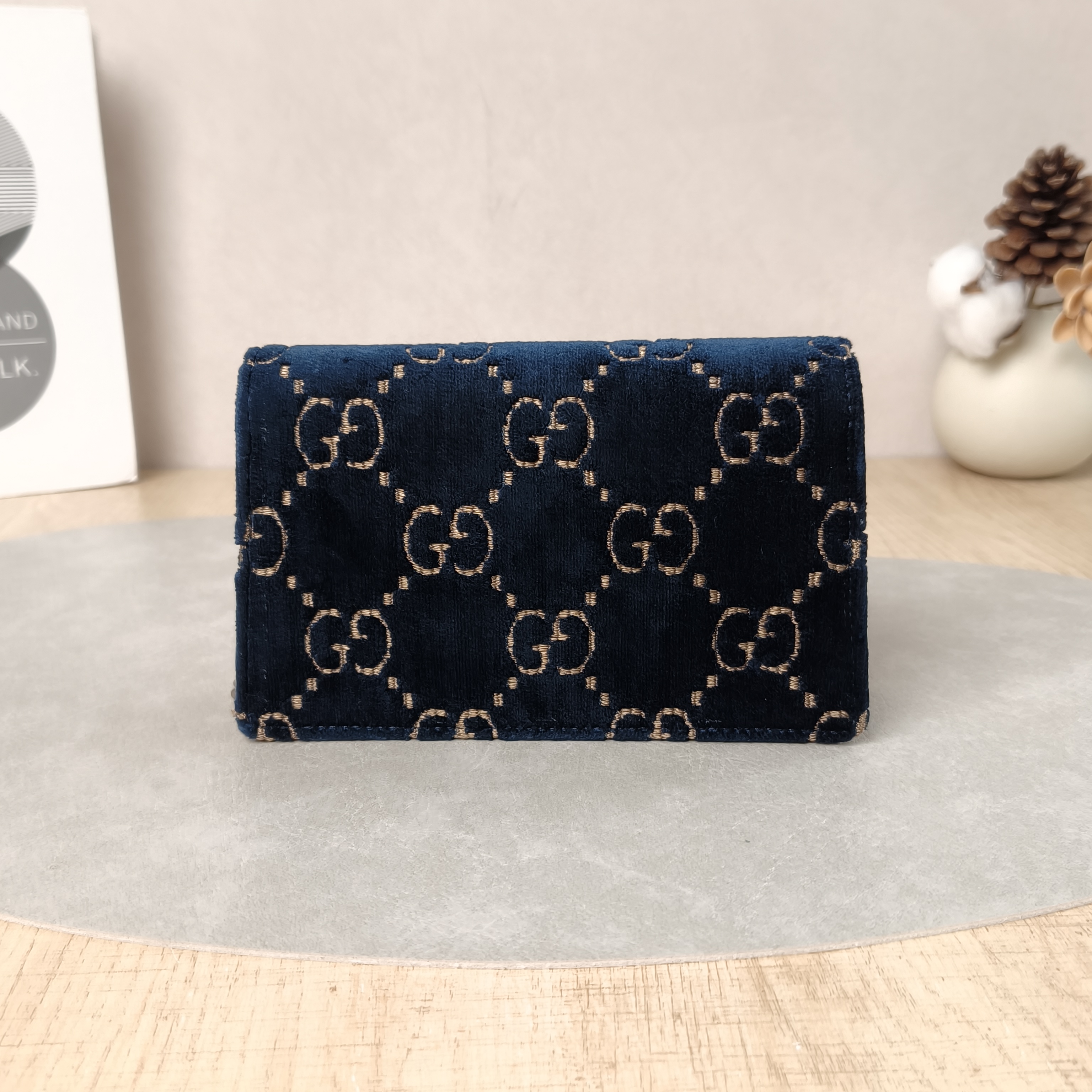GUCCI Crossbody Bag Dionysus Blue Velvetmini16.5 × 4.5 × 10 cm — cover view 5 of 5