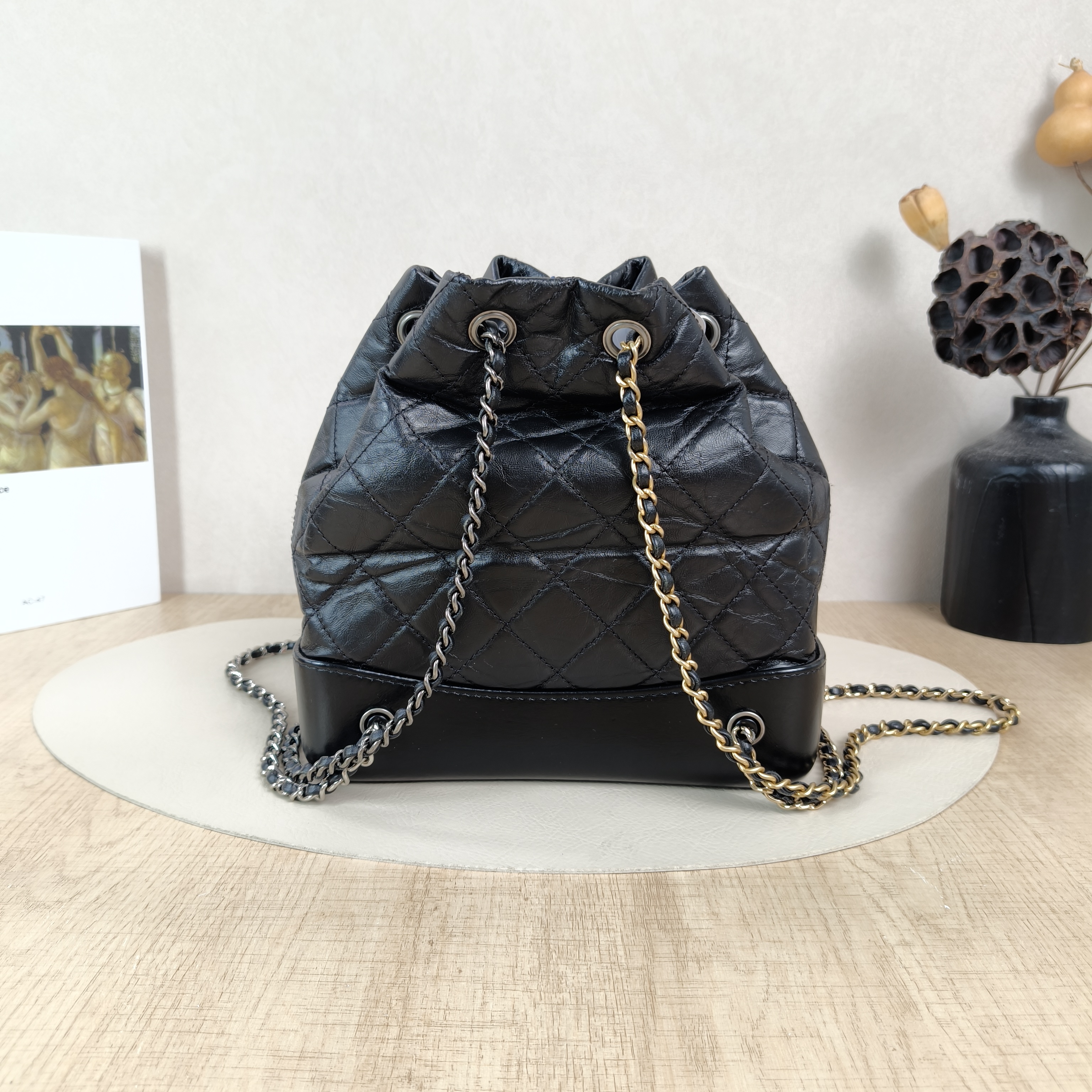 Chanel Backpack Gabrielle Backpack Black CC alfskin Small22.5 × 10.5 × 23 cm — cover view 5 of 5