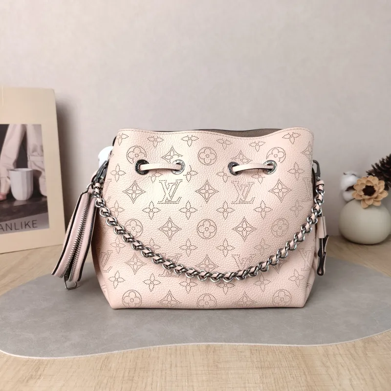 Louis Vuitton Crossbody Bag BELLA Pink Calfskin One Size 22 × 14 × 19 cm