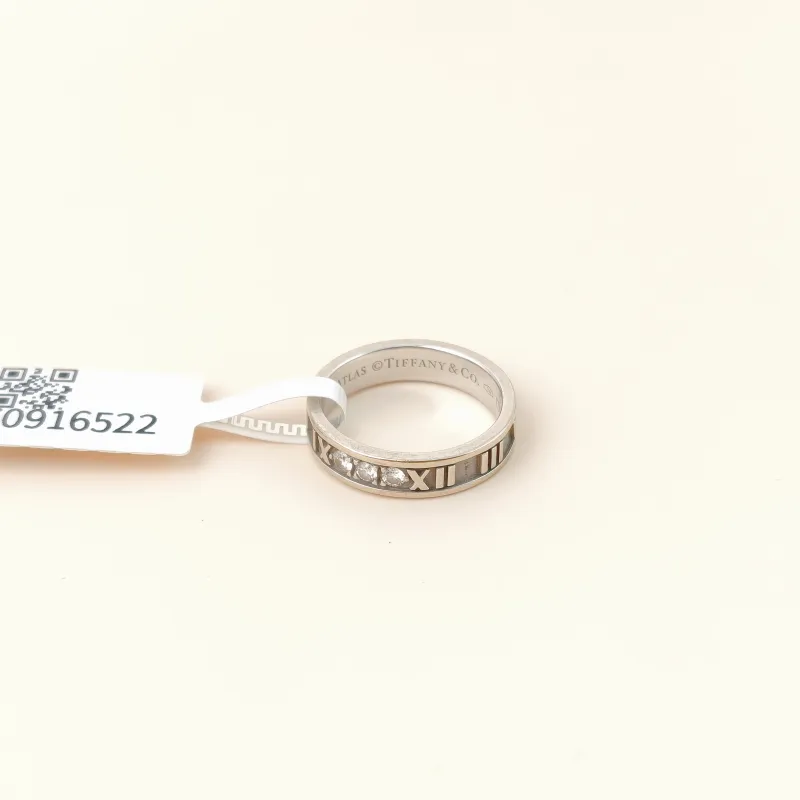 Tiffany&Co. Ring Atlas 18KW hite Gold Diamond 18KW hite Gold Diamond One Size 50