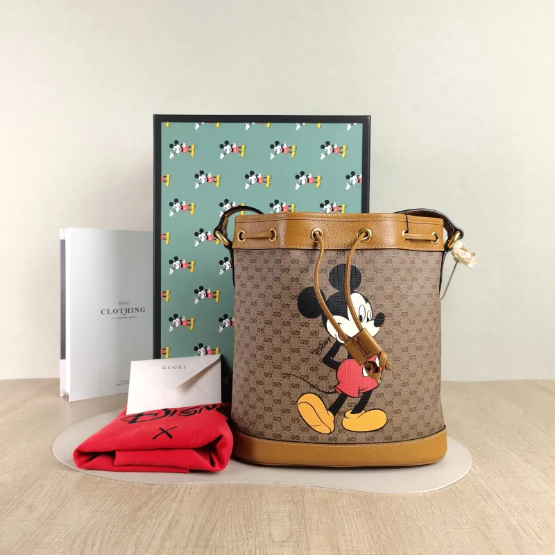 GUCCI &Disney Edition Crossbody Bag Brown PVC One Size24 × 12 × 26 cm — cover view 2 of 6