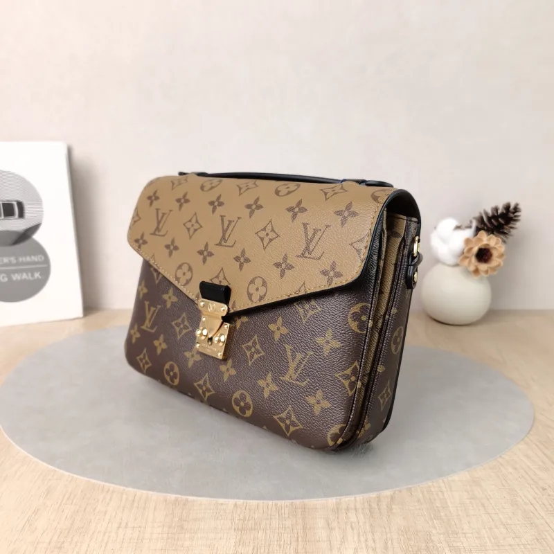 Louis Vuitton Crossbody Bag Pochette Métis Monogram Colorblock PVC Medium 25 × 7 × 19 cm — cover view 3 of 6