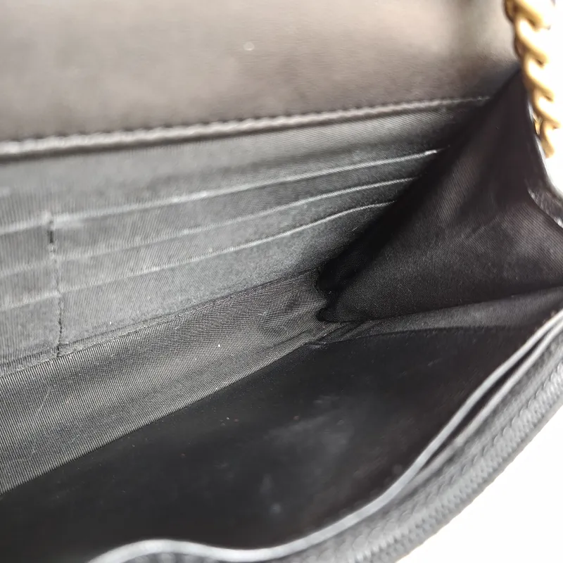 Chanel Crossbody Bag Le Boy​ WOC Black Lambskinmini19.2 × 3.5 × 12.3 cm — detail view 11 of 11