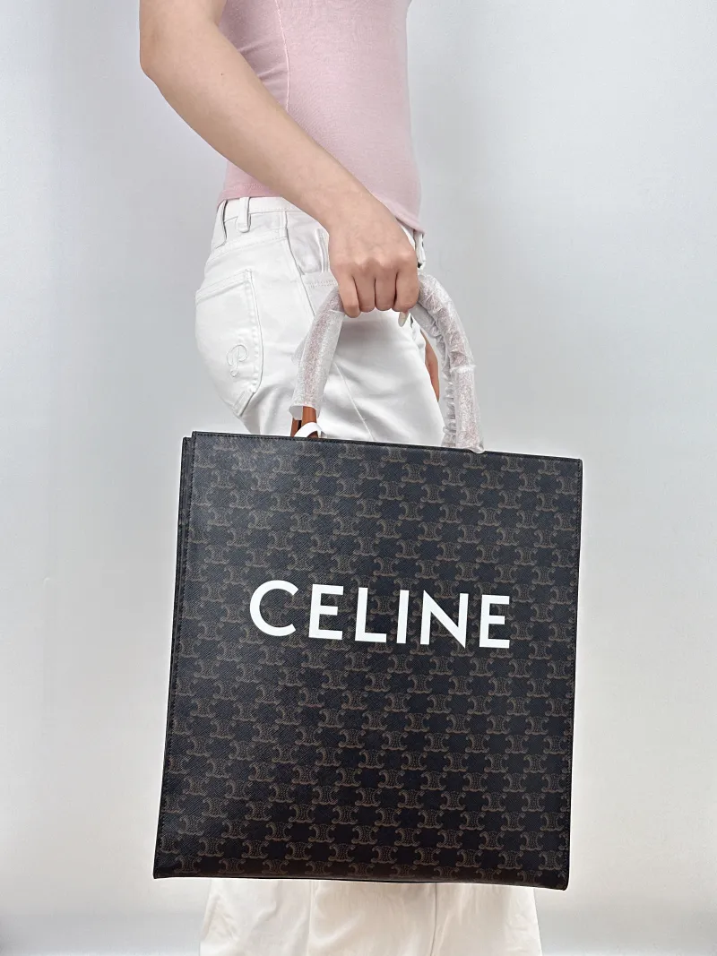 CELINE Crossbody Bag CABAS Monogram PVC Large37 × 9 × 39.5 cm — on-model view 1 of 2