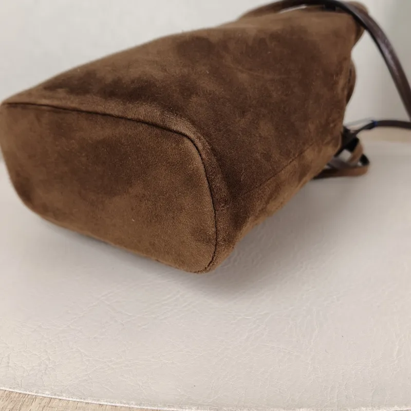 Miumiu Crossbody Bag logo Suede One Size 15 × 7 × 17 cm — detail view 10 of 11