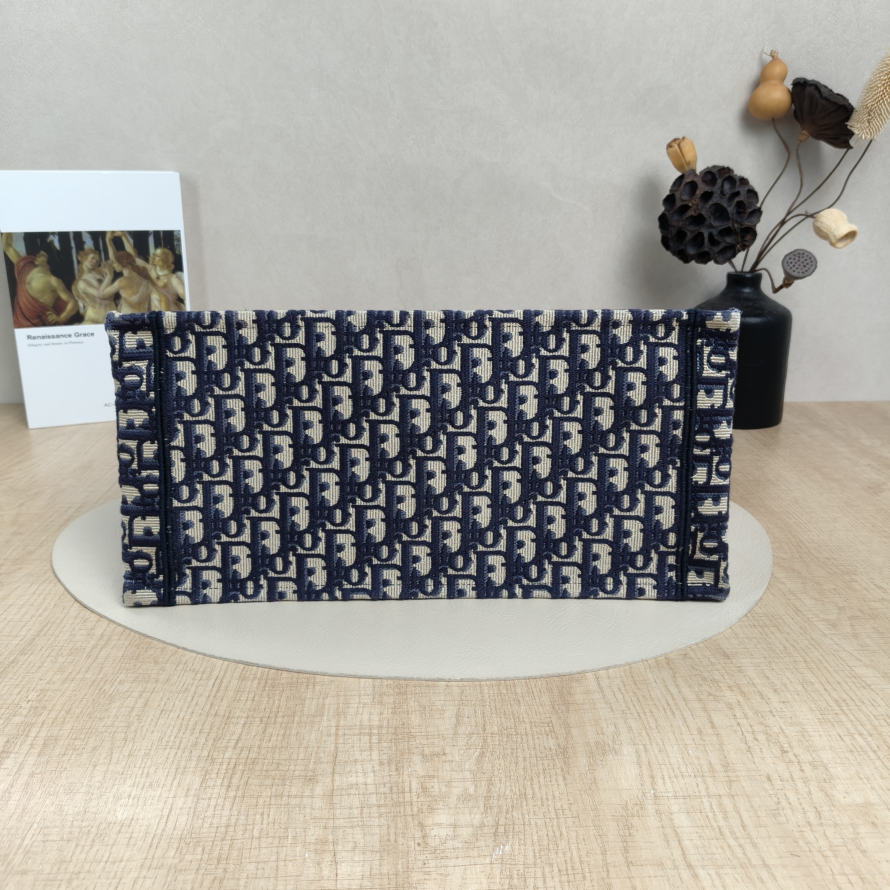 DIOR Top Handle Bag Book Tote Blue Canvas Medium36 × 16.5 × 27.5 cm — cover view 2 of 5