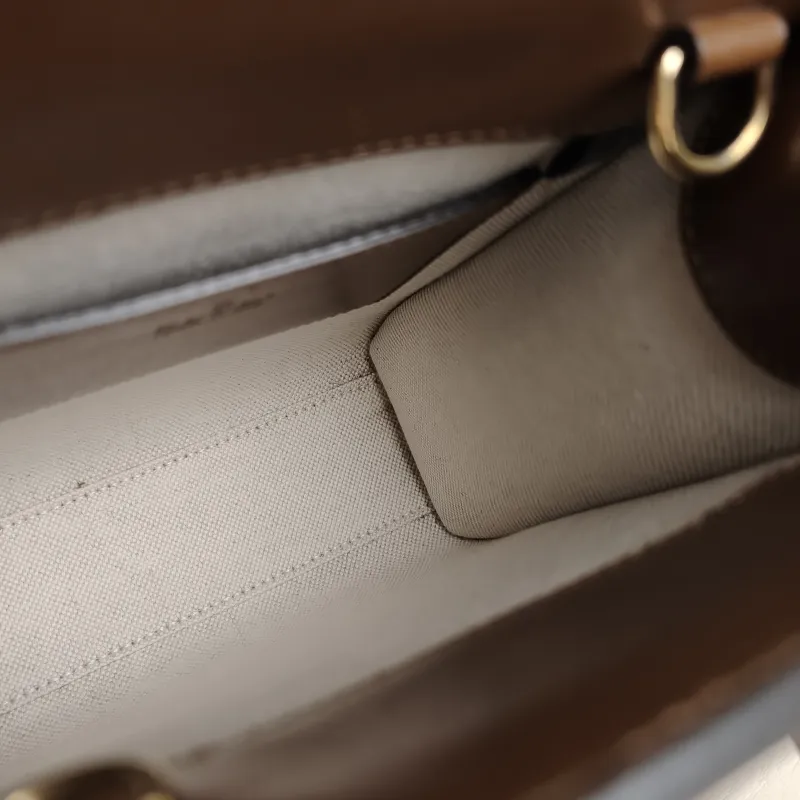 GUCCI Crossbody Bag GG Retro Collection Tote Bag Brown PVC Mini 16 × 7 × 20 cm — detail view 8 of 10
