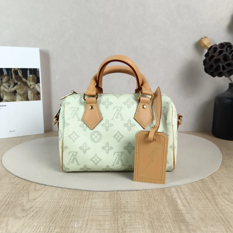 Louis Vuitton Shoulder Bag Speedy20 PVC Small 20.5 × 12 × 13.5 cm