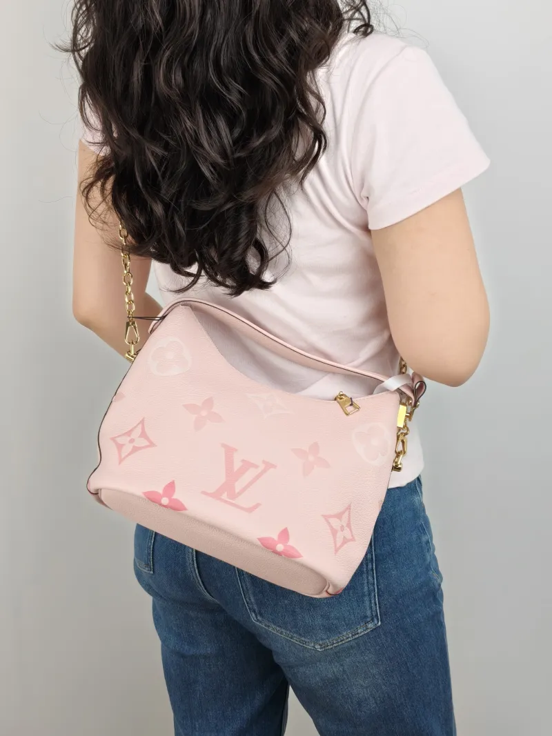 Louis Vuitton Shoulder Bag Marshmallow Vanity Case Bag Pink Calfskin One Size 24 × 13 × 22 cm — on-model view 3 of 3