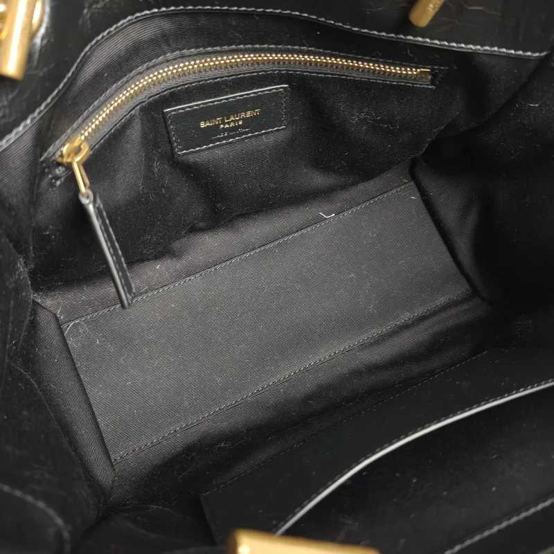 SAINT LAURENT Shoulder Bag Niki Shopping Tote Black Calfskin Small 25 × 10 × 19 cm — detail view 10 of 12