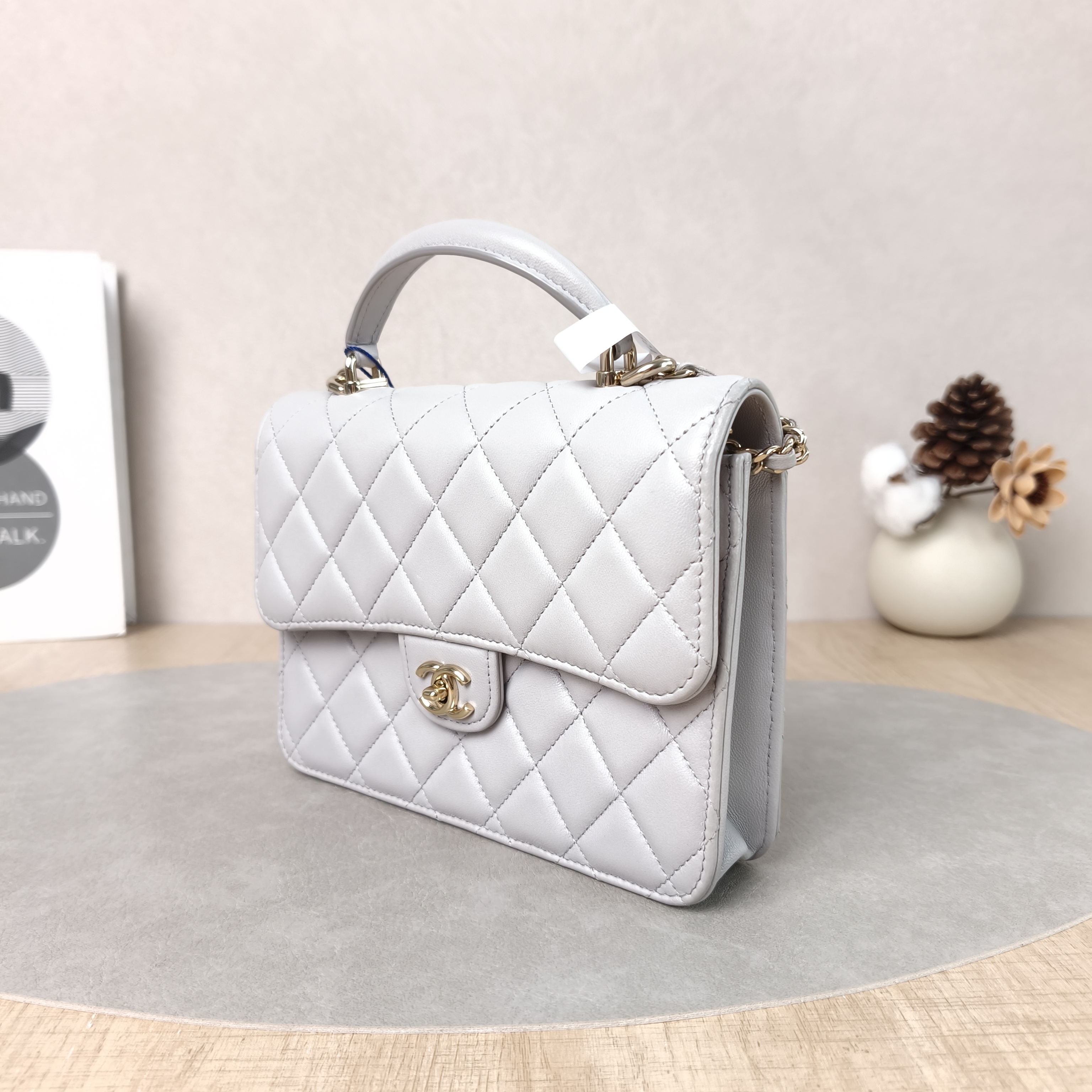 Chanel Backpack25k Backpack Grey Lambskin One Size18.2 × 5 × 14 cm — cover view 5 of 6