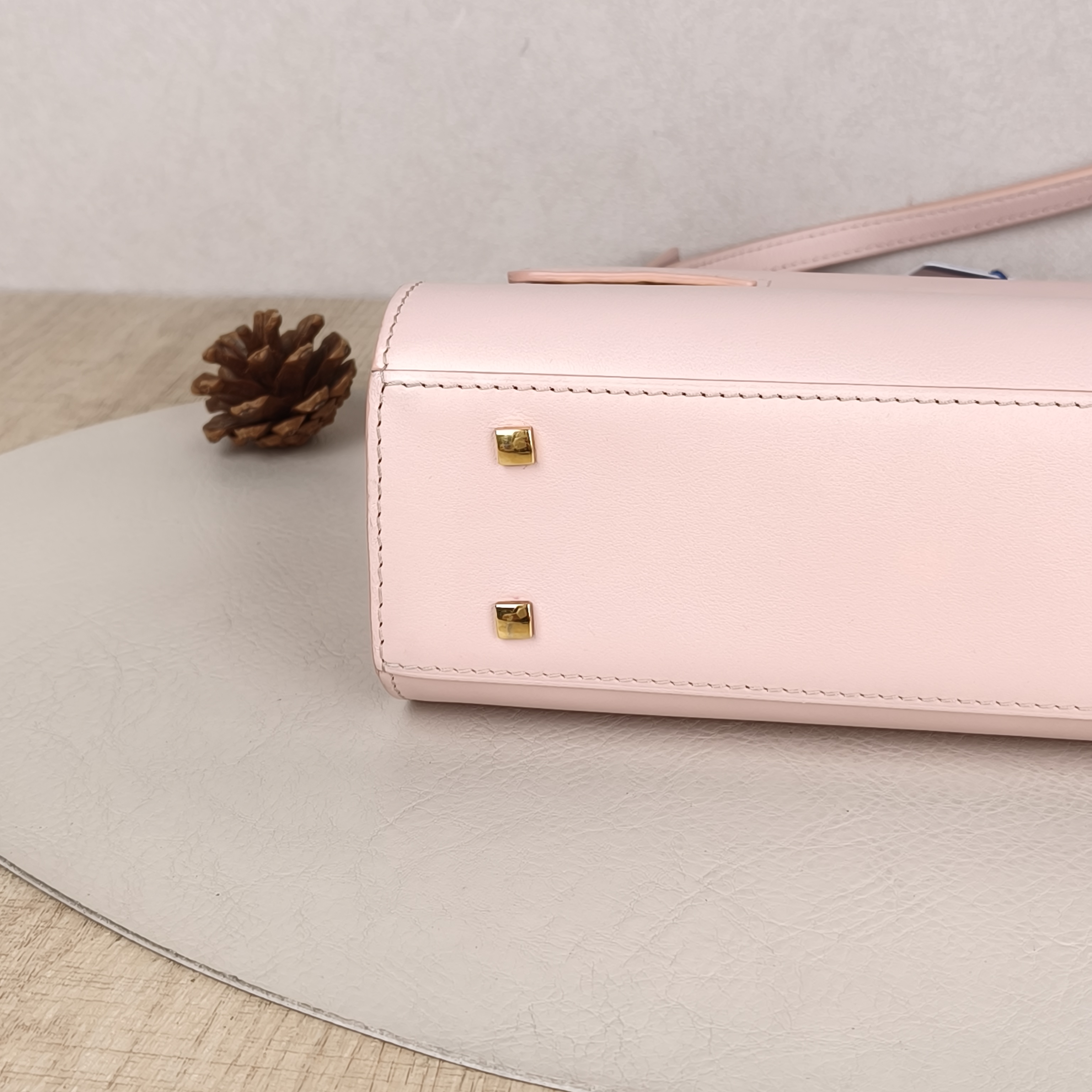 DELVAUX Top Handle Bag Tempete Top Handle Bag Pink Calfskin Small21.5 × 8.5 × 19.5 cm — cover view 4 of 8