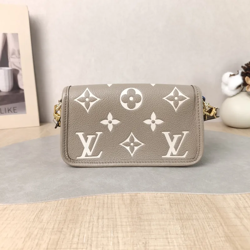 Louis Vuitton Crossbody Bag Diane Baguette Bag Empreinte Embossed Calfskin nano 19 × 6 × 10.5 cm — cover view 3 of 6