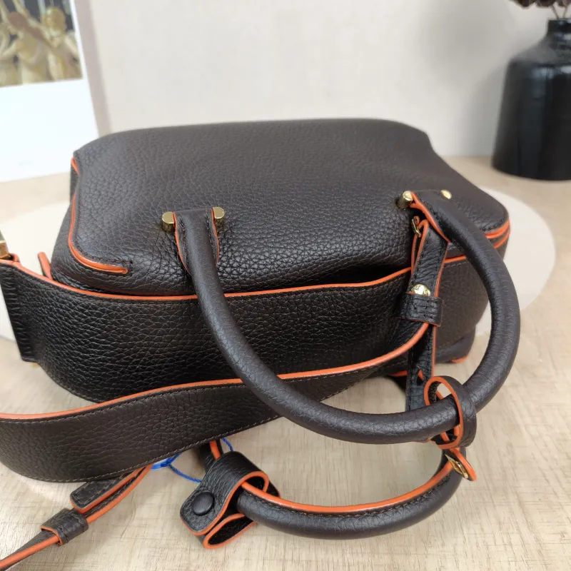 DELVAUX Top Handle Bag Cool Box Box Shoulder Bag Colorblock Calfskinmini21 × 11 × 13 cm — detail view 11 of 11
