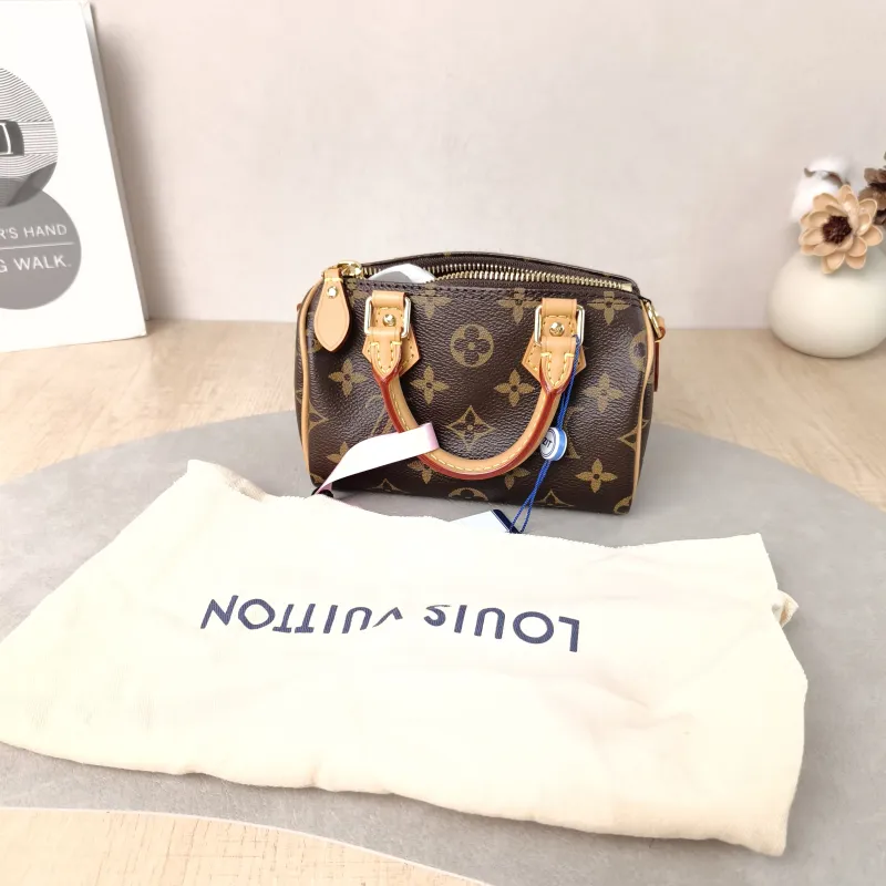 Louis Vuitton Crossbody Bag Speedy Nano Shoulder Strap PVC nano 16 × 7.5 × 10 cm — cover view 4 of 6