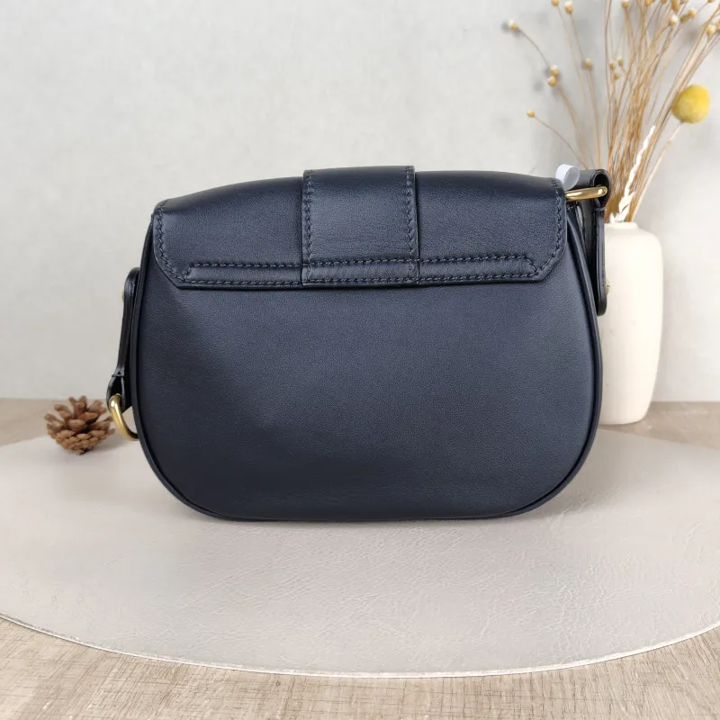 DIOR Crossbody Bag D-Fence Black Calfskin Medium 22.5 × 5 × 17.5 cm — cover view 4 of 5