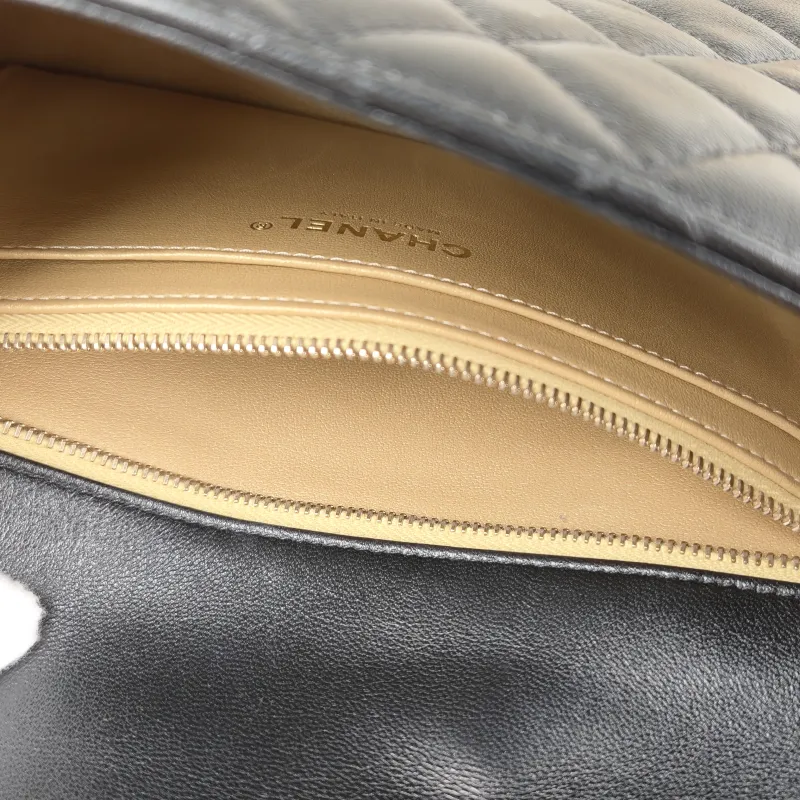 Chanel Shoulder Bag c cf Black Lambskin One Size 24 × 7 × 14.5 cm — detail view 2 of 14
