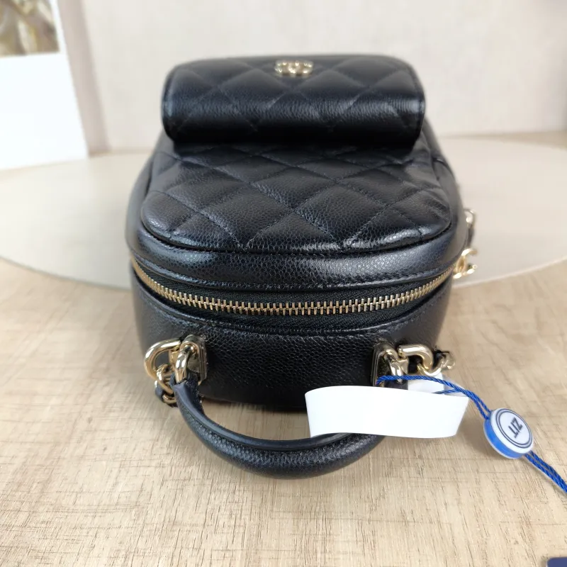 Chanel Backpack mini Backpack Collection Black Grained Calfskin One Size 13 × 9 × 18 cm — detail view 7 of 10