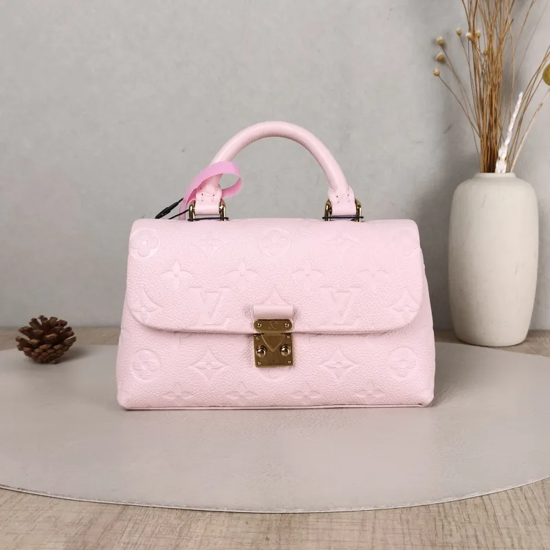 Louis Vuitton Crossbody Bag MADELEINE Pink Calfskin nano 21 × 6 × 12.5 cm