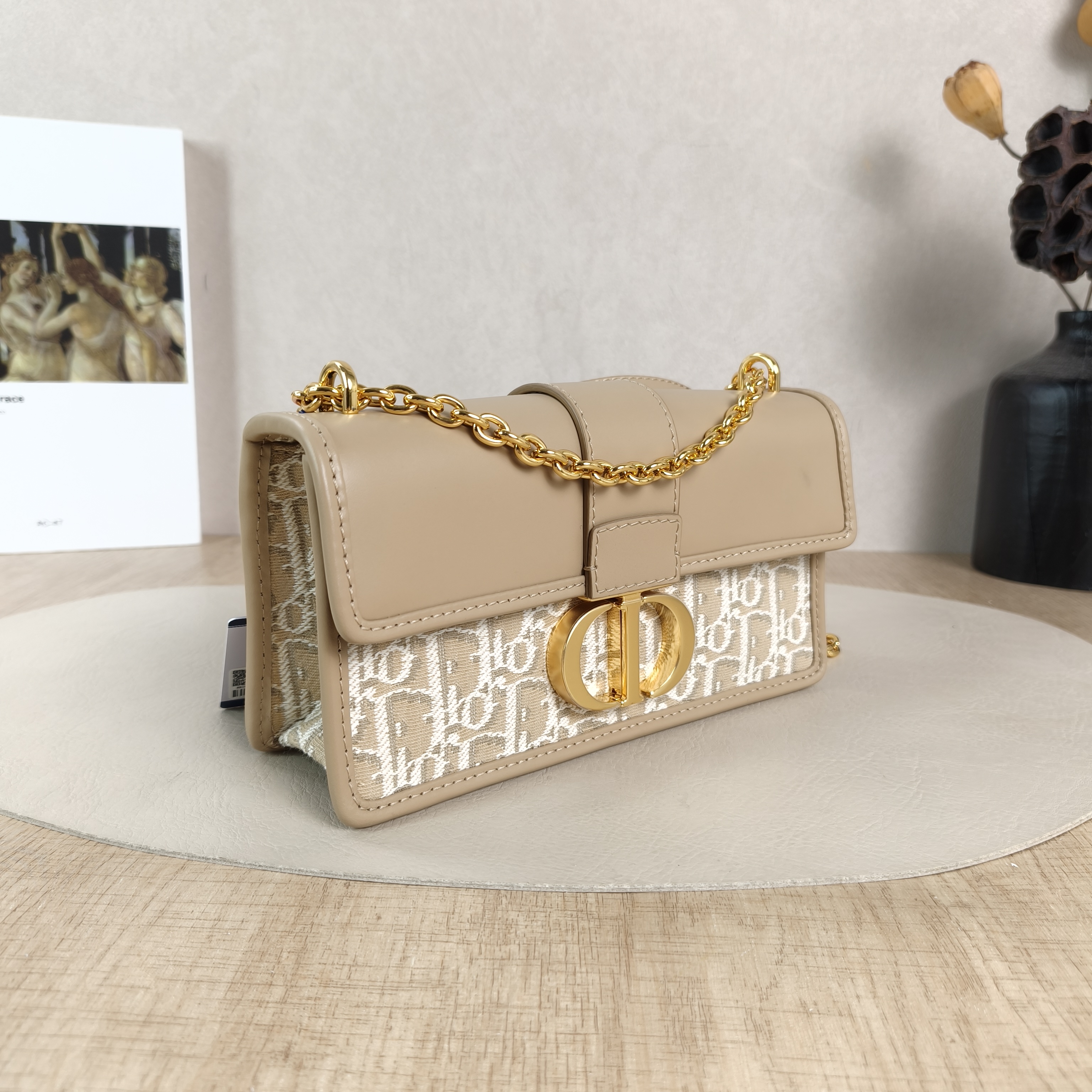 DIOR Crossbody Bag30 Montaigne East-West 30 Calfskin,Canvas Small21 × 6 × 12 cm — cover view 3 of 6