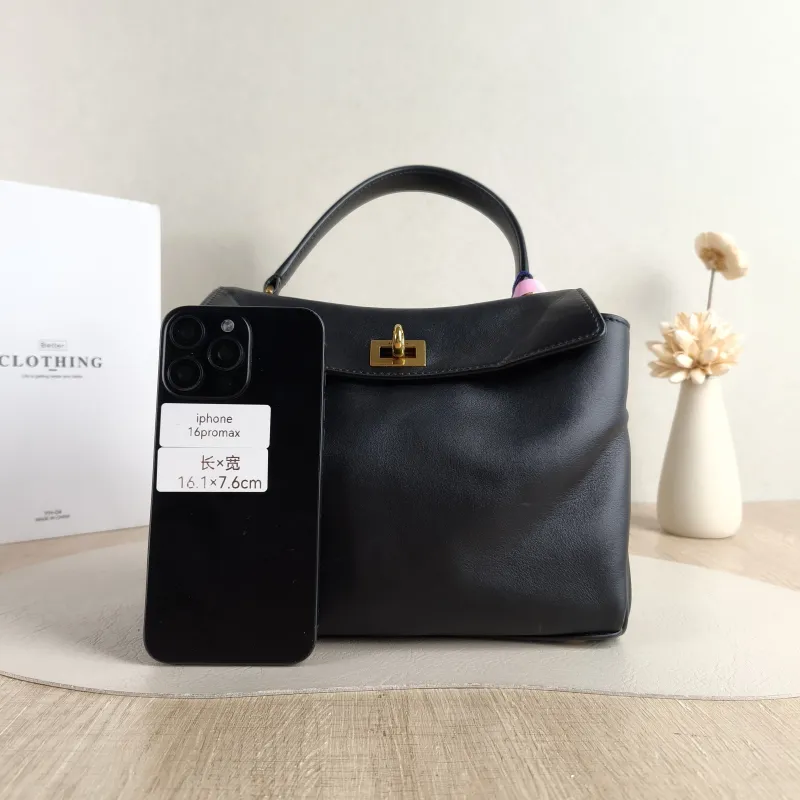 BALENCIAGA Crossbody Bag RODEO Black CC alfskin Mini 23 × 10 × 17 cm — cover view 4 of 5