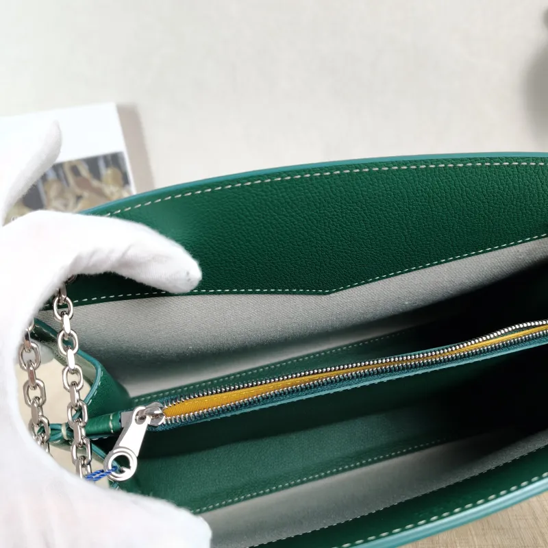GOYARD Shoulder Bag Rouette Shoulder Bag Green ine Canvas Small 25.5 × 9 × 18 cm — detail view 9 of 10