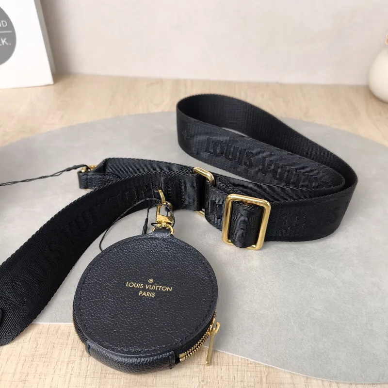 Louis Vuitton Crossbody Bag Papillon Black · White Monogram Empreinte Embossed Calfskin BB 20 × 10 × 10 cm — detail view 1 of 11