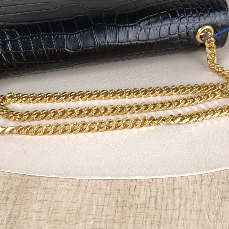 SAINT LAURENT Crossbody Bag KATE Edition Black Calfskin Medium 24 × 5.5 × 14.5 cm — detail view 8 of 12