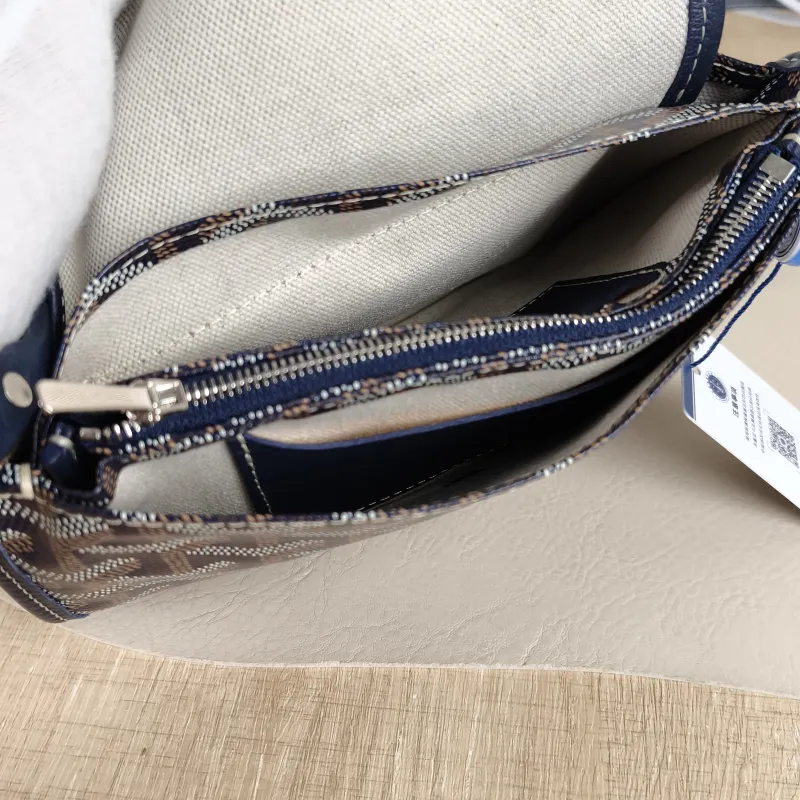 GOYARD Crossbody Bag PLUMET Blue PVC One Size 20.5 × 2.5 × 14 cm — detail view 4 of 9