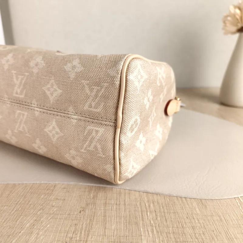 Louis Vuitton Crossbody Bag Speedy20 Beige · Charm PVC Small 20.5 × 12 × 13.5 cm — detail view 6 of 13