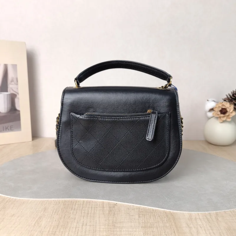Chanel Crossbody Bag Collection Top Handle Crossbody Bag Black Calfskin One Size 20.5 × 6.5 × 16 cm 23 — cover view 5 of 6
