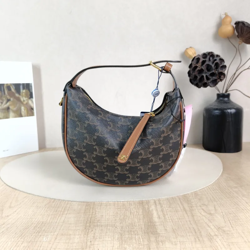 CELINE Crossbody Bag TEEN LULU hobo Monogram PVC Small 21 × 5 × 24 cm