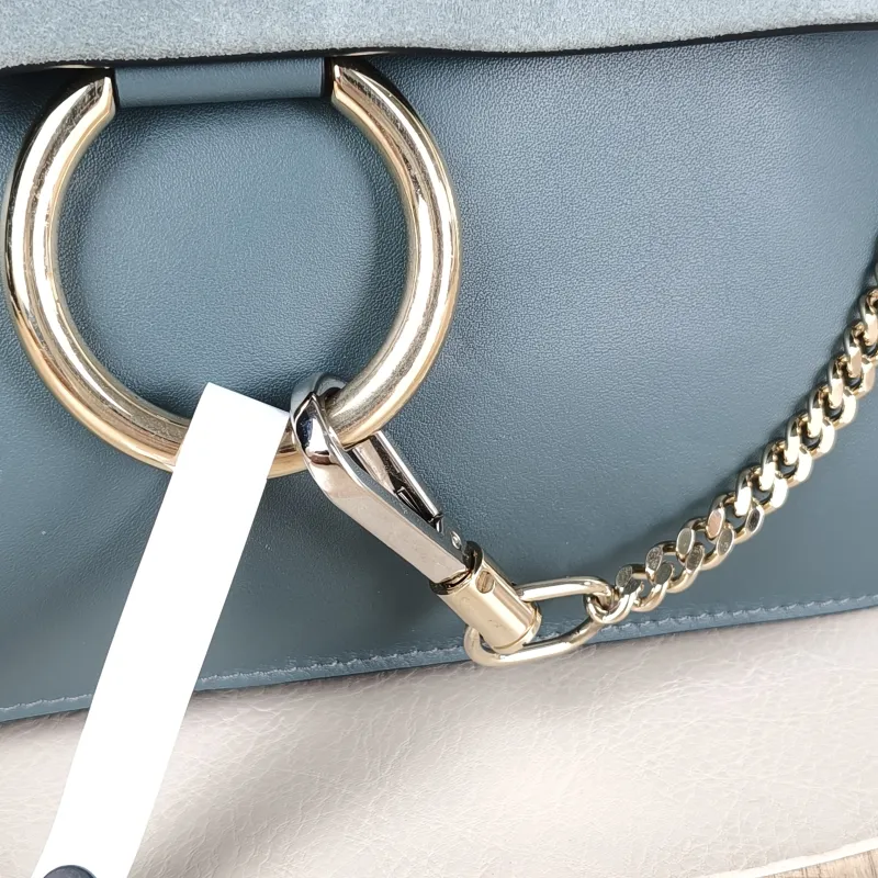 Chloé Shoulder Bag faye Crossbody Bag Grey Suede One Size 32 × 2 × 21.5 cm — detail view 11 of 12
