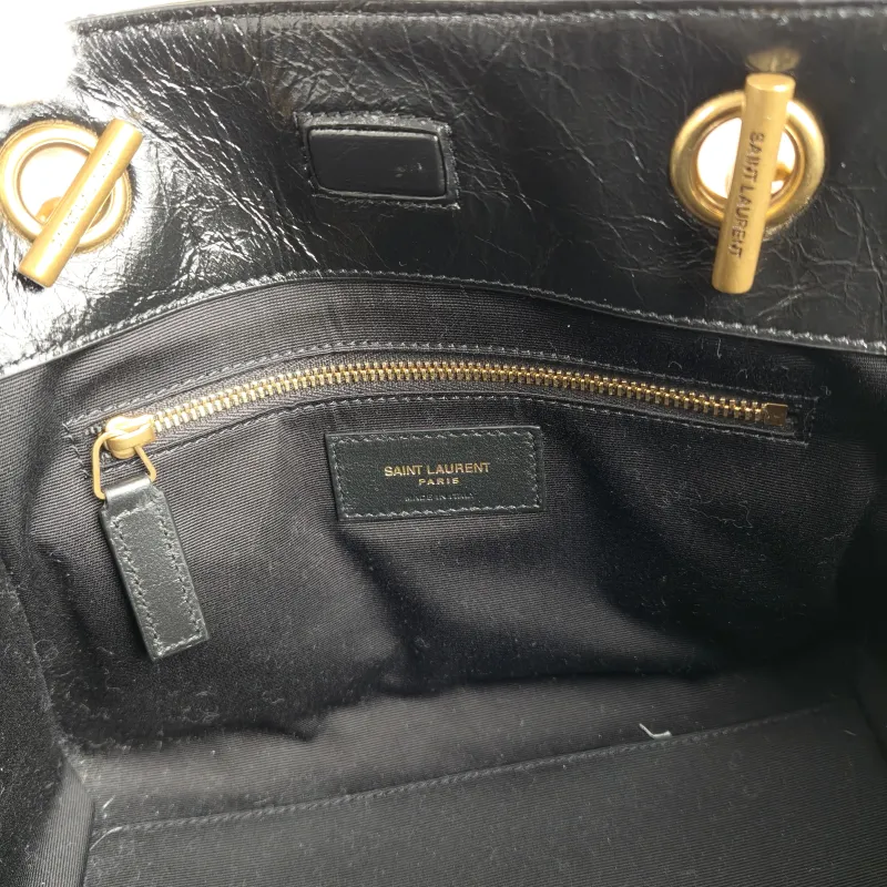 SAINT LAURENT Shoulder Bag Niki Shopping Tote Black Calfskin Small 25 × 10 × 19 cm — detail view 8 of 12