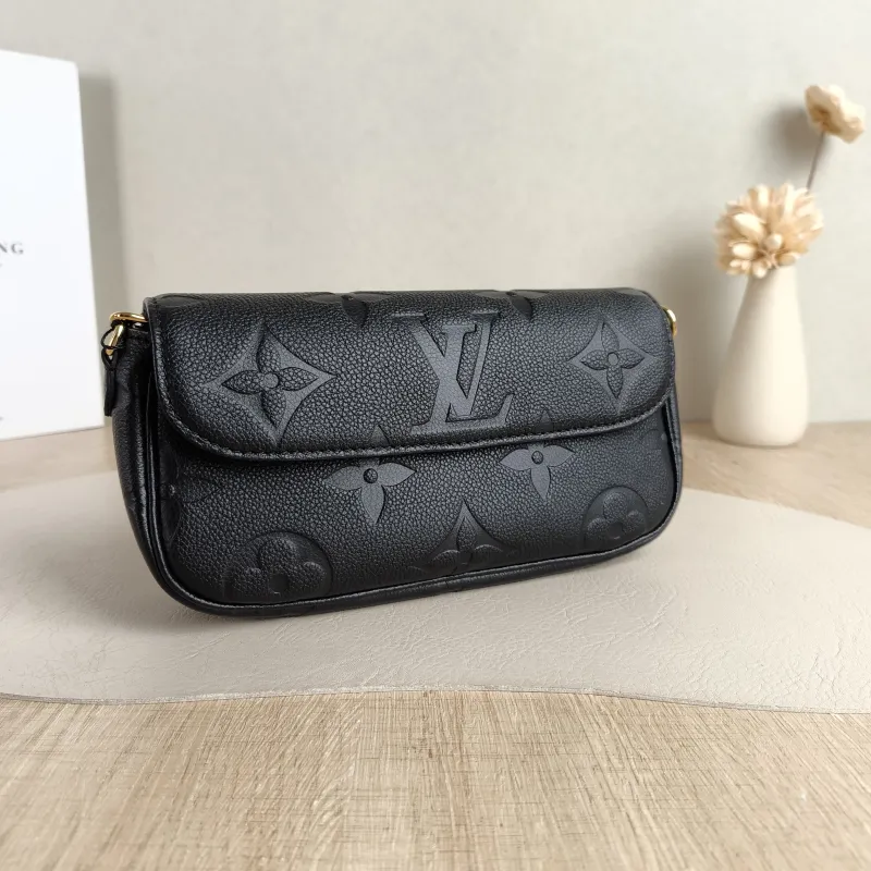Louis Vuitton Crossbody Bag IVY Black Empreinte Embossed Calfskin Small 23.5 × 4.3 × 12 cm — cover view 2 of 5
