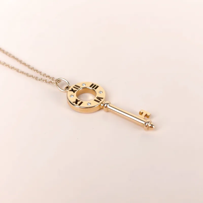 Tiffany&Co. Necklace Atlas Collection Rose Gold Diamond18KR ose Gold One Size 45cm — cover view 4 of 9