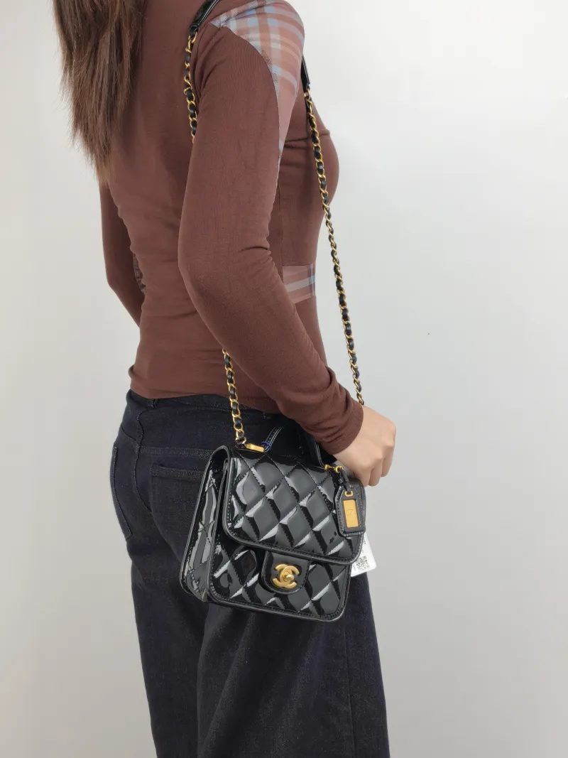 Chanel Crossbody Bag 22k Messenger Bag — on-model view 2 of 3