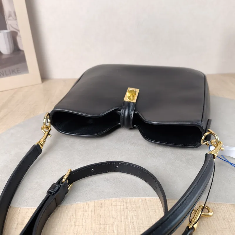 CELINE Shoulder Bag CAMILLE 16 SOFT Shoulder Bag Black Calfskin Small 24.5 × 5 × 21.5 cm — detail view 6 of 14