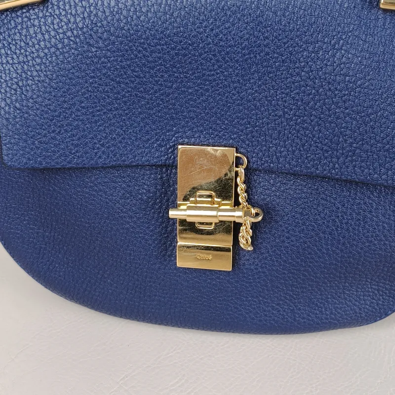 Chloé Crossbody Bagdrew Blue Calfskin One Size23 × 8 × 21 cm — detail view 5 of 11