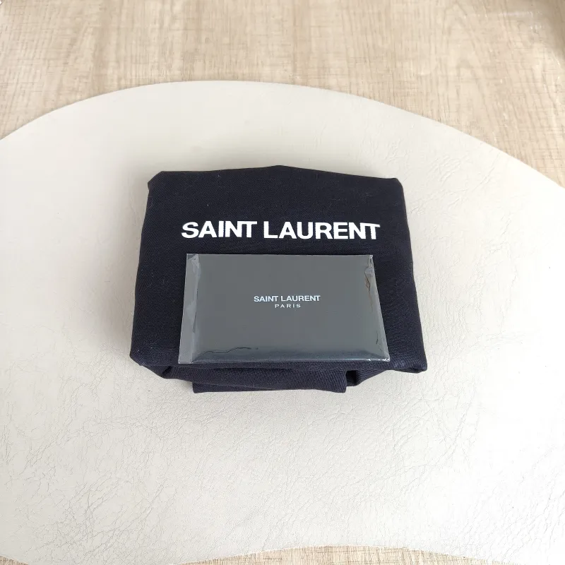 SAINT LAURENT Crossbody Bag Niki D Waxed Leather Calfskin Medium 28 × 8.5 × 20 cm — detail view 6 of 14