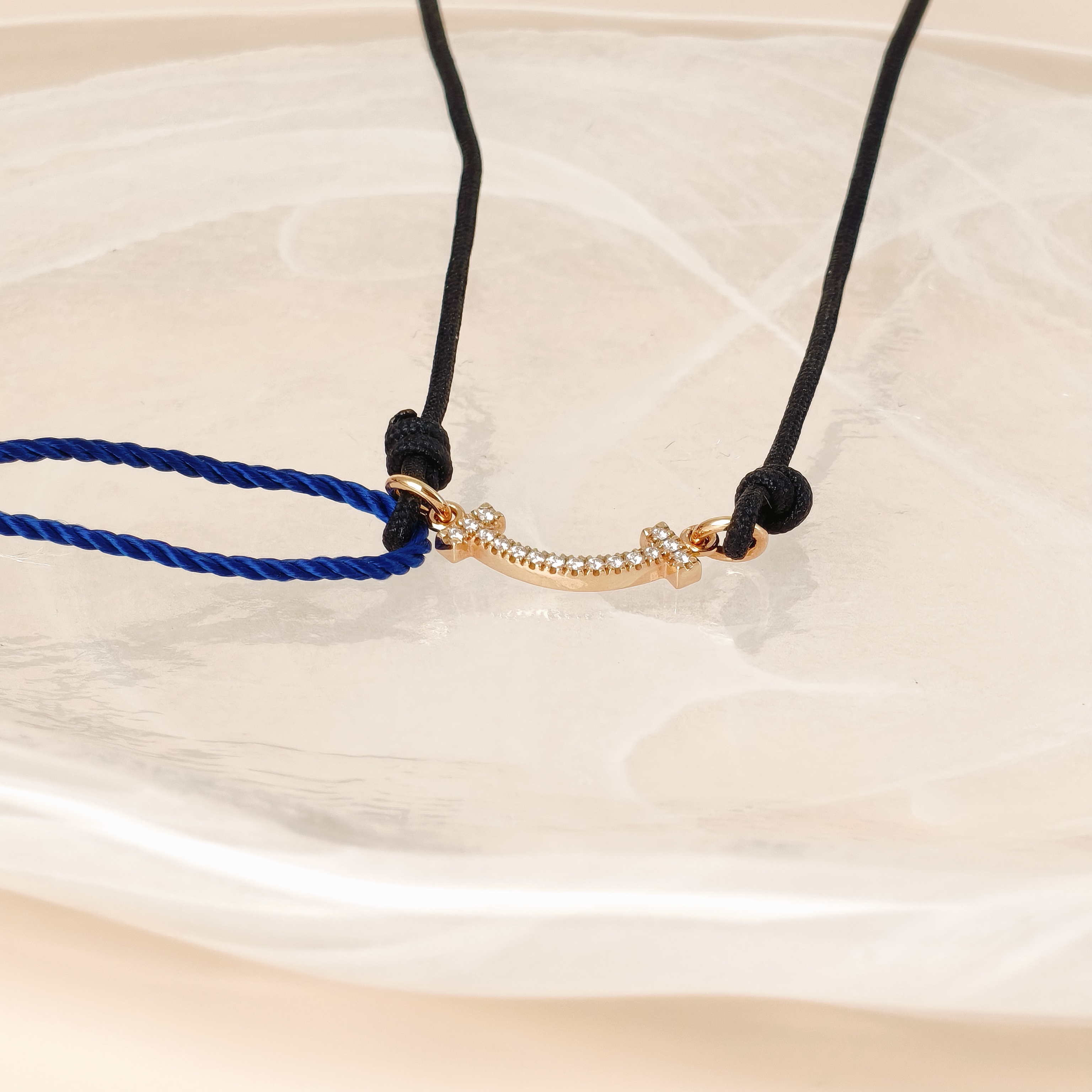 Tiffany&Co. Bracelet T Smile Collection Pavé Diamond Rose Gold Diamond18KR ose Gold One Size22cm — cover view 6 of 9
