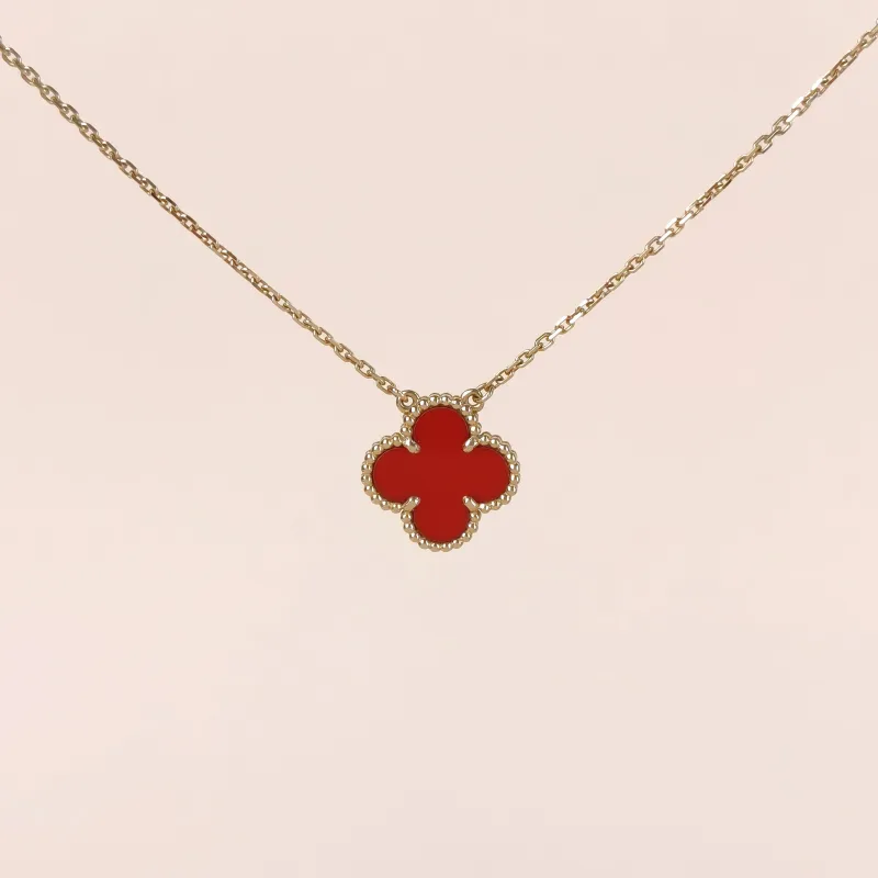 Van Cleef & Arpels Necklace Alhambra Alhambra Collection Necklace 18KY ellow Gold Vintage Small42cm