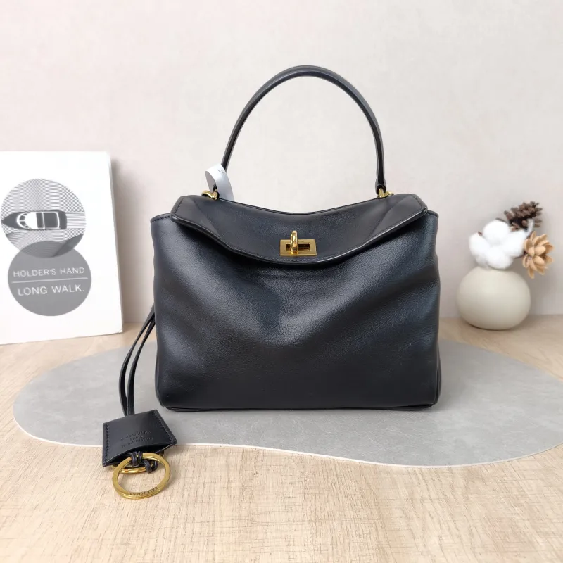BALENCIAGA Crossbody Bag RODEO Black CC alfskinmini23 × 10 × 17 cm