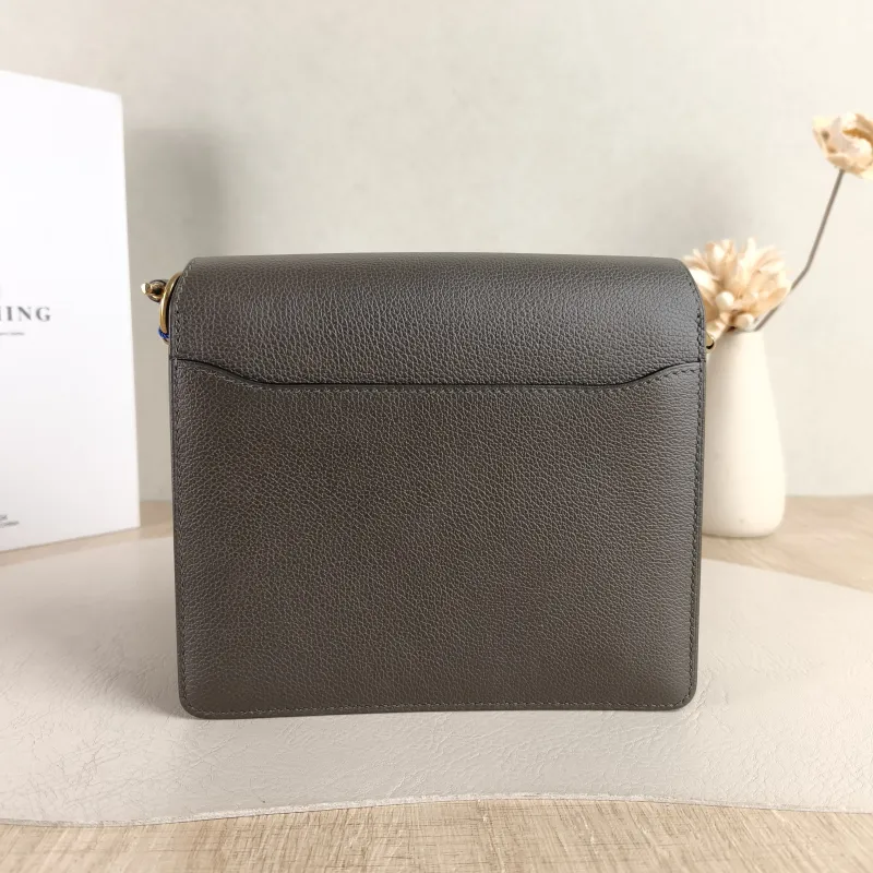 Hermès Crossbody Bag Roulis 19 C6 Green Evercolor Calfskin Mini 18 × 6 × 15 cm Y — cover view 5 of 6