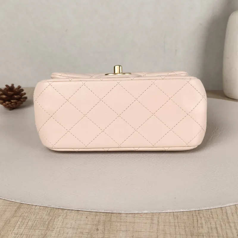 Chanel Crossbody Bag Pink Lambskinmini17 × 8 × 13.5 cm — cover view 2 of 5